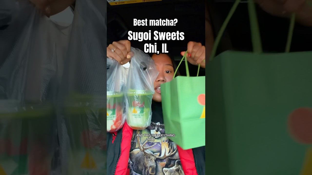 Today we try Sugoi Sweets. Could this possibly be the best matcha?#matcha #softserve #food #chicago
