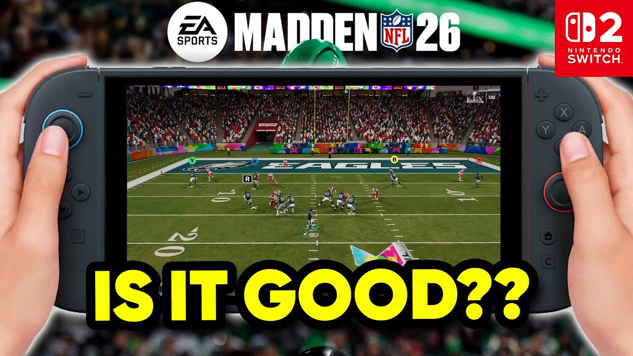 Madden 26 на Nintendo Switch 2 — не могу поверить, что это реальный геймплей!