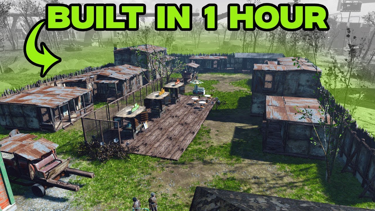 1 Hour To Build A Settlement In Fallout 4 - County Crossing w/mods