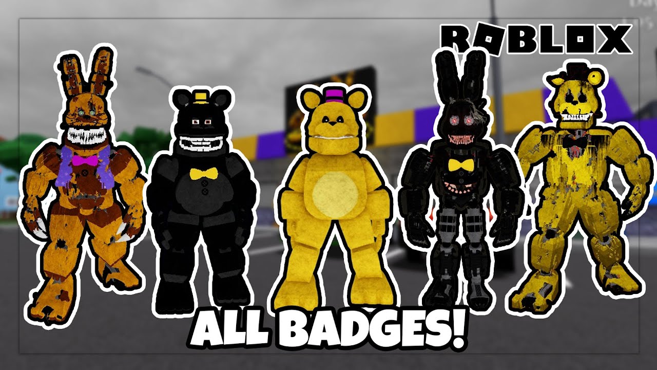 Как получить все 12 значков в FNaF 4 Multiverse RP - Roblox
