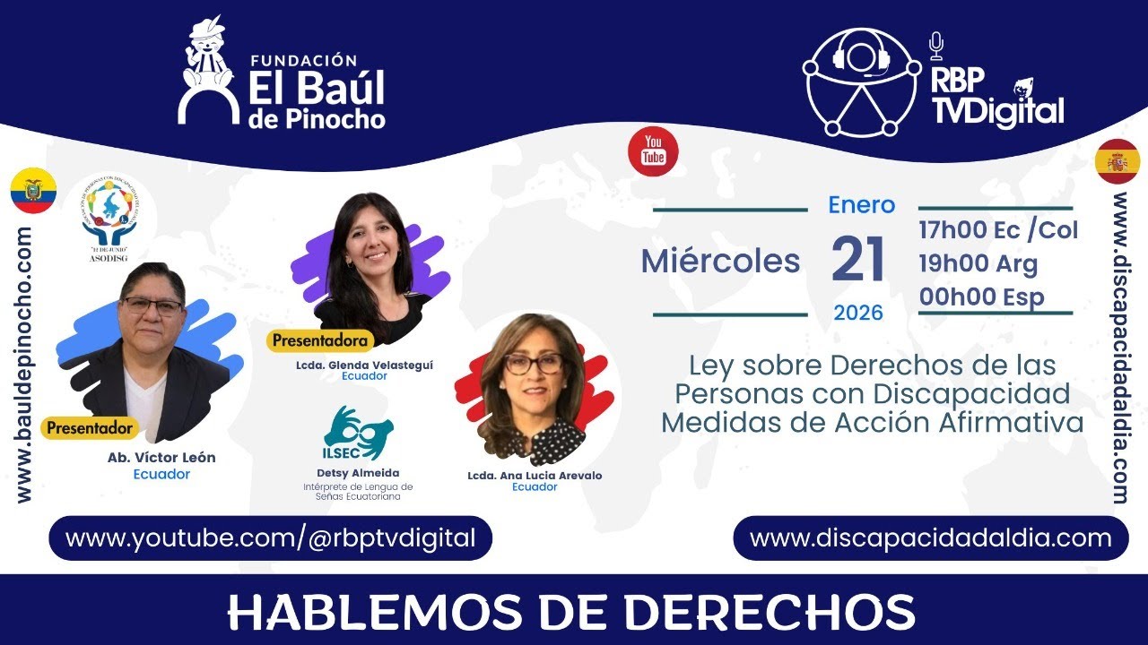 🔴📡 RBP TVDIGITAL 21/01/2026 ※ La ley sobre Derechos de las Personas con Discapacidad.
