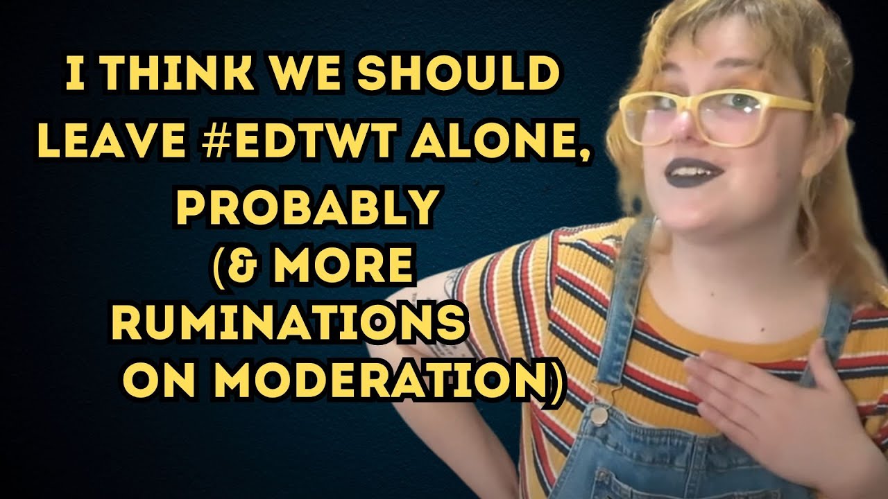 I don't like that people are quote retweeting edtwt suddenly!
