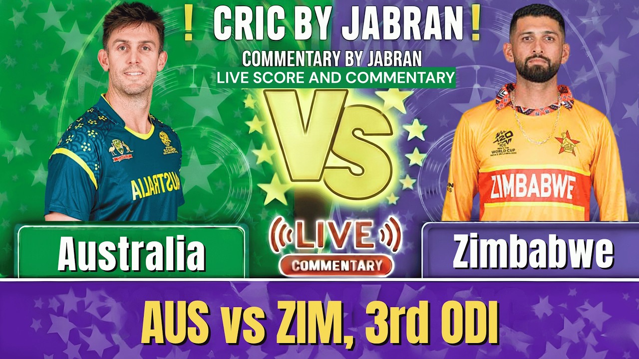 Australia vs Zimbabwe Live Score and Fan Commentary | AUS vs ZIM 3rd ODI