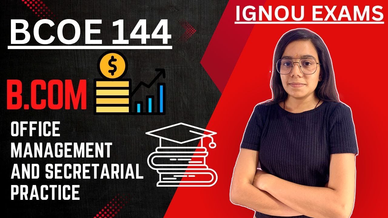 BCOE 144 | OFFICE MANAGEMENT AND PRACTICE | IMPORTANT QUESTIONS MARATHON IGNOU WALAY SARAS MAM