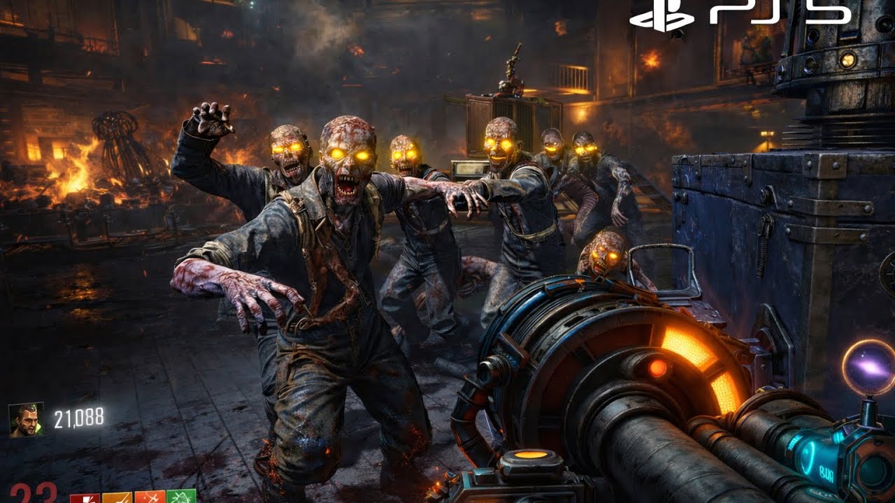 BLACK OPS 3 ZOMBIES: KINO DER TOTEN PS5 4K HDR (NO COMMENTARY)