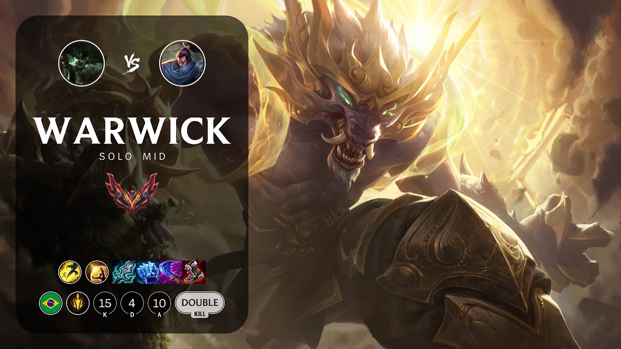 Warwick Mid vs Yasuo - BR Grandmaster Patch 13.13