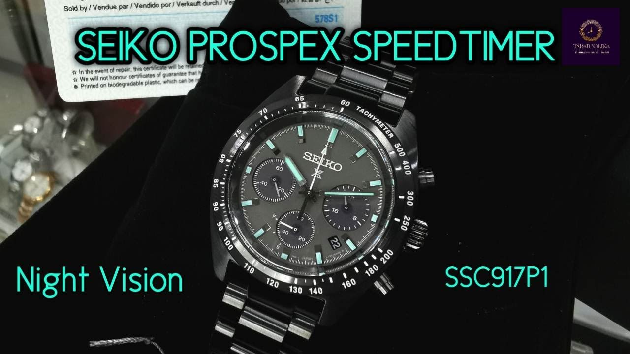 นาฬิกา SEIKO Prospex Speed Timer Solar SSC917P1 night vision
