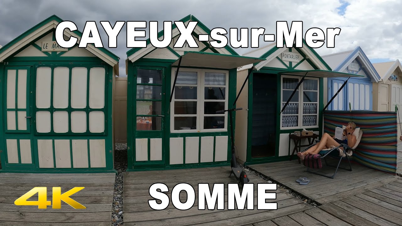 🇫🇷  Cabines de CAYEUX-SUR-MER | Somme | 4K
