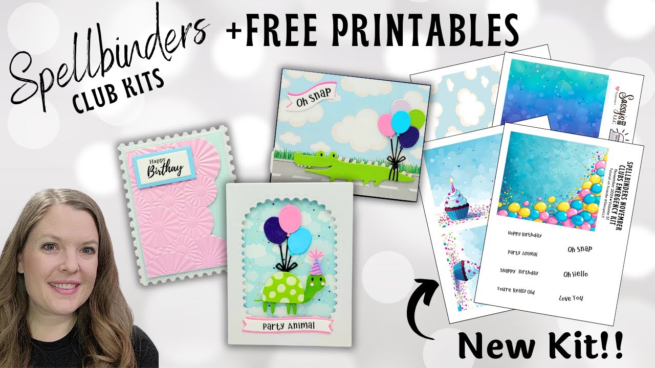 Spellbinders Club Inspiration and Free Digital Paper Download