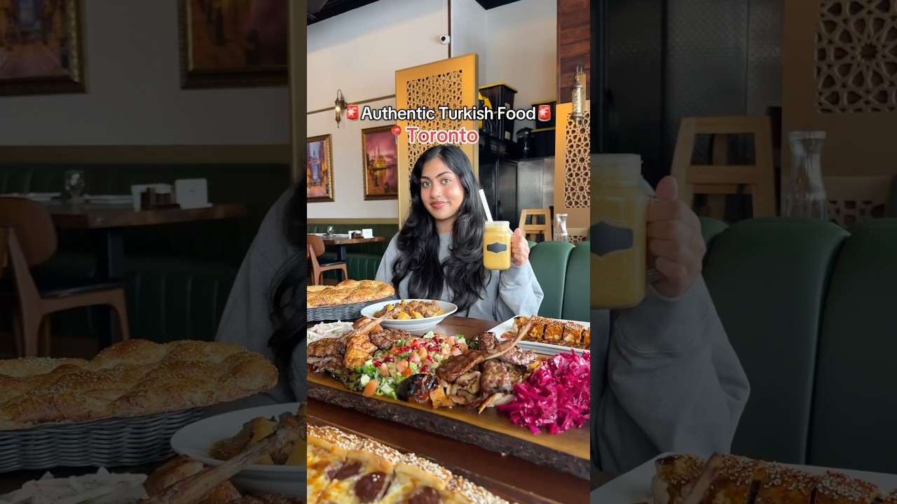 Trying Turkish food in Toronto #foodreview #shorts #food #mukbang