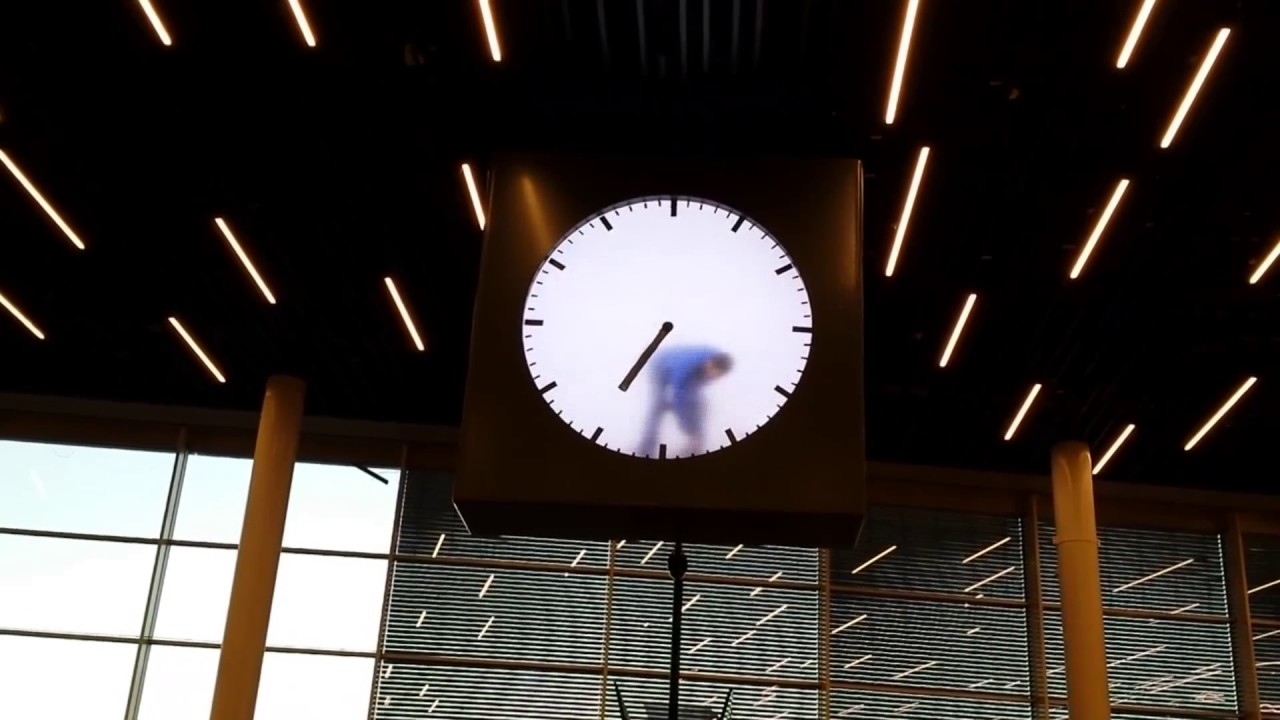 Schiphol Airport Clock Amsterdam Netherlands
