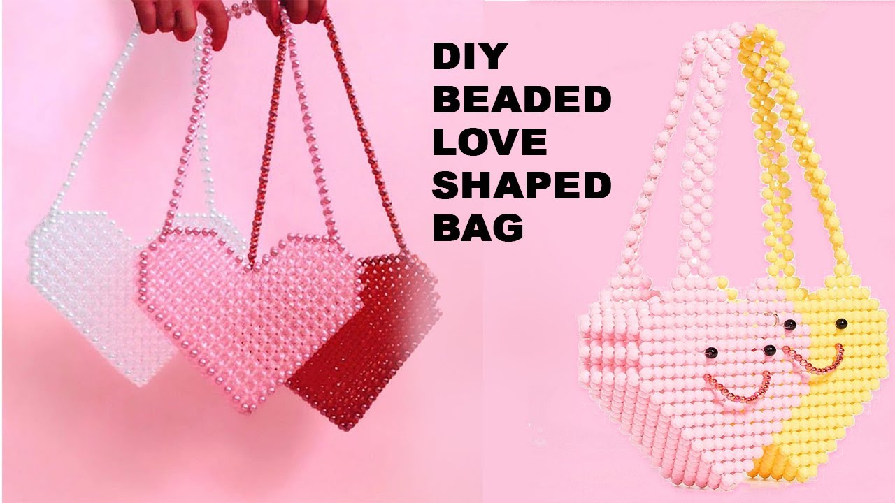 How to make beaded love bag/ beaded ornaments bag/beaded jewelry bag/putir love bag