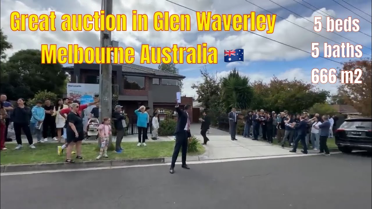 Million dollars house auction in Glen Waverley Victoria Australia 🇦🇺