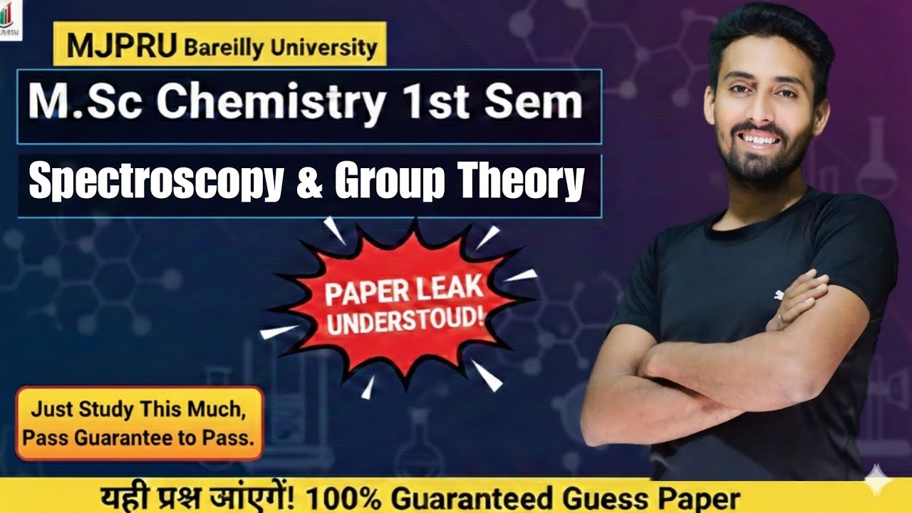 MJPRU M.Sc Chemistry 1st Sem Spectroscopy & Group Theory Important Questions 2026
