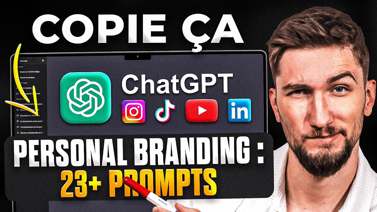 Personal Branding: 23+ PROMPTS IA pour g&eacute;n&eacute;rer 100+ appels qualifi&eacute;s