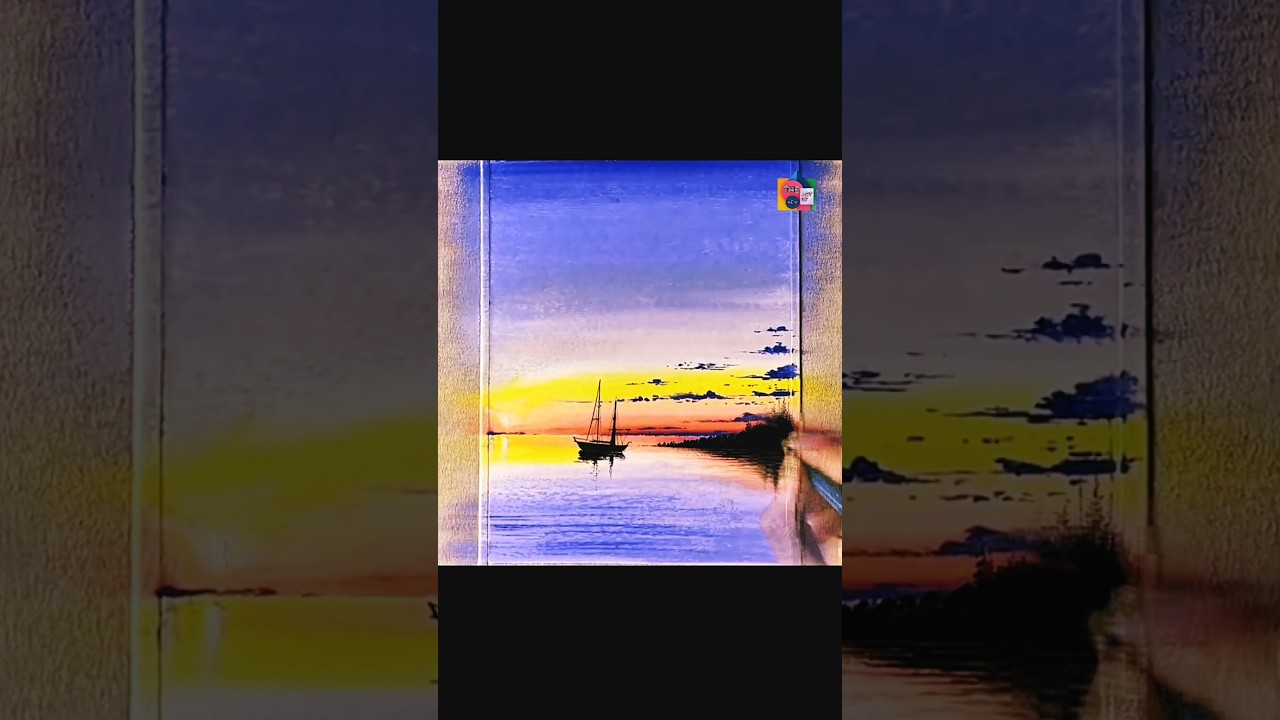 New oil painting scenery art 