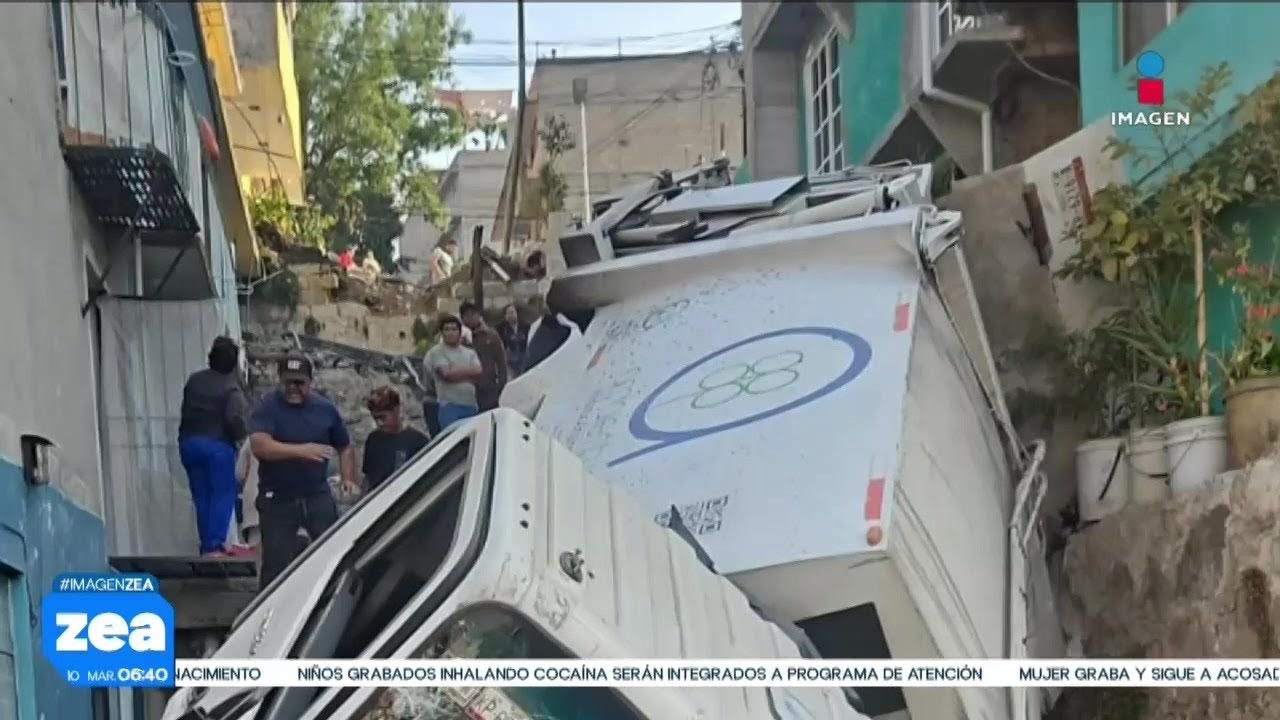 Una persona perdió la vida tras choque de camión recolector de basura en Naucalpan | Francisco Zea