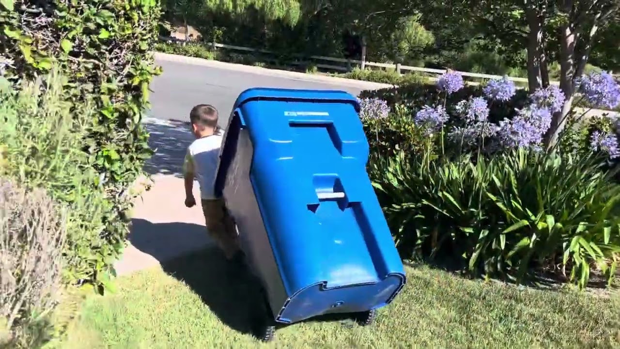 Zach Gets Ready for Garbage Day!
