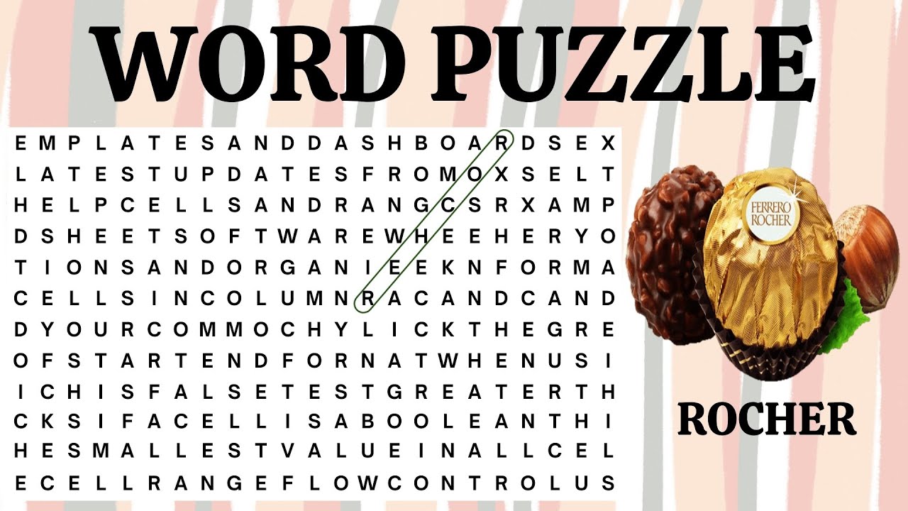 🎉 WORD FINDER CHALLENGE: Can You Spot All the Chocolates? 🍫🧠 | Ultimate Brain Game!