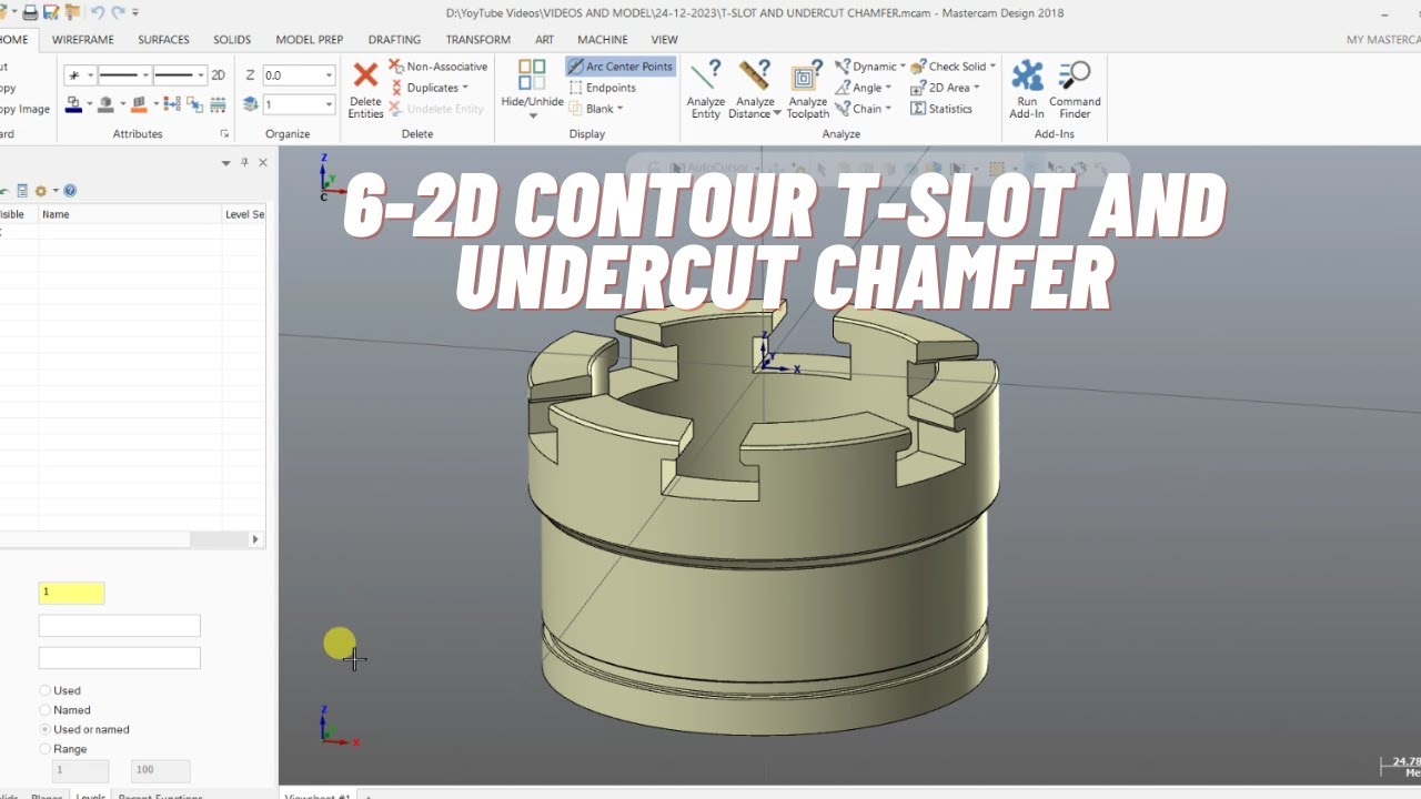 6-2D Contour T-Slot And Undercut Chamfer