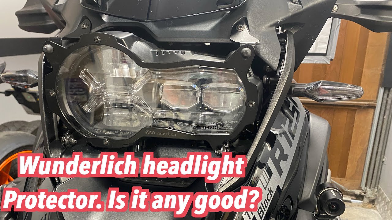 Review of the Wunderlich folding, clear headlight grill protector-BMW R1250GS