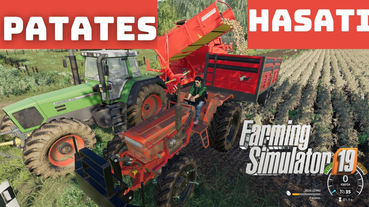 PATATES HASATI!PATATESTE PARA VARMI?FARMİNG SİMULATOR 19