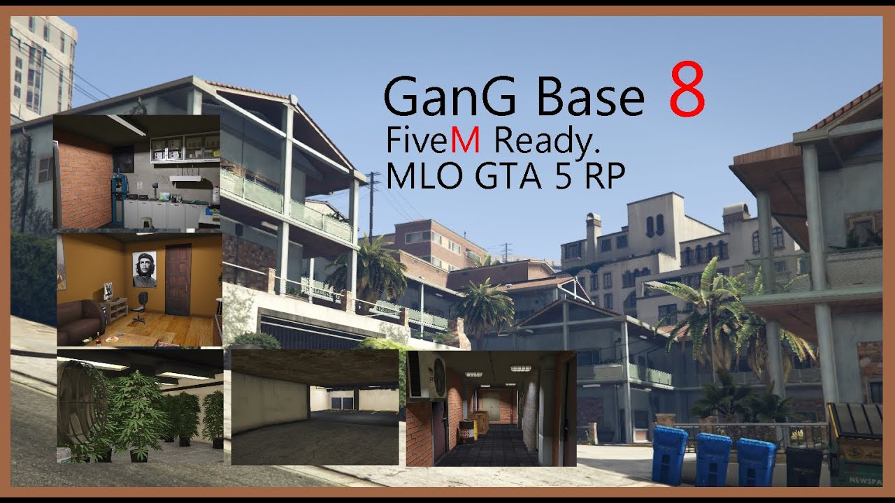 GTA 5 FREE  MLO Gang Base 8 FiveM ready