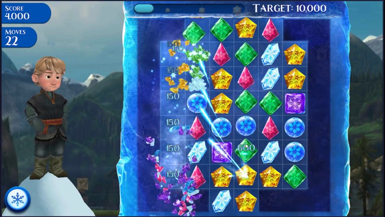 Frozen Free Fall Level 5 - NO BOOSTERS ❄️ | SKILLGAMING ✔️