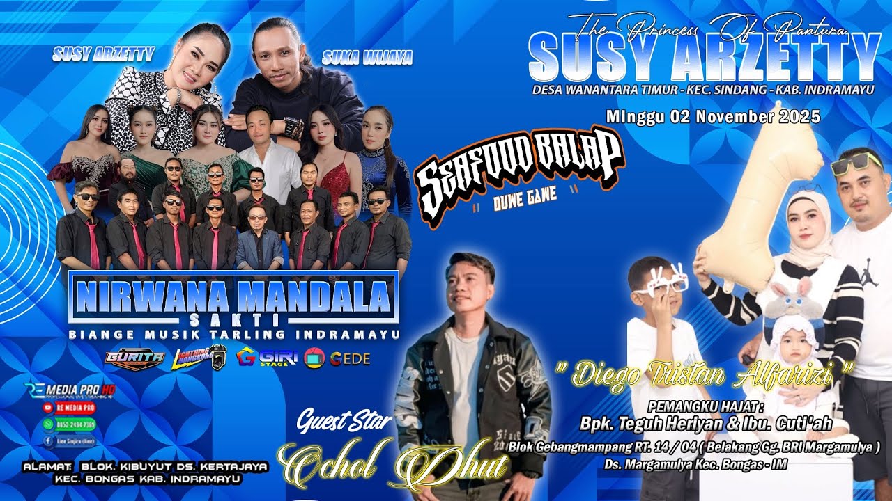 LIVE NIRWANA MANDALA SAKTI SUSY ARZETTY | SEAFOD BALAP DUWE GAWE || MINGGU, 02/11/2025 [MALAM]