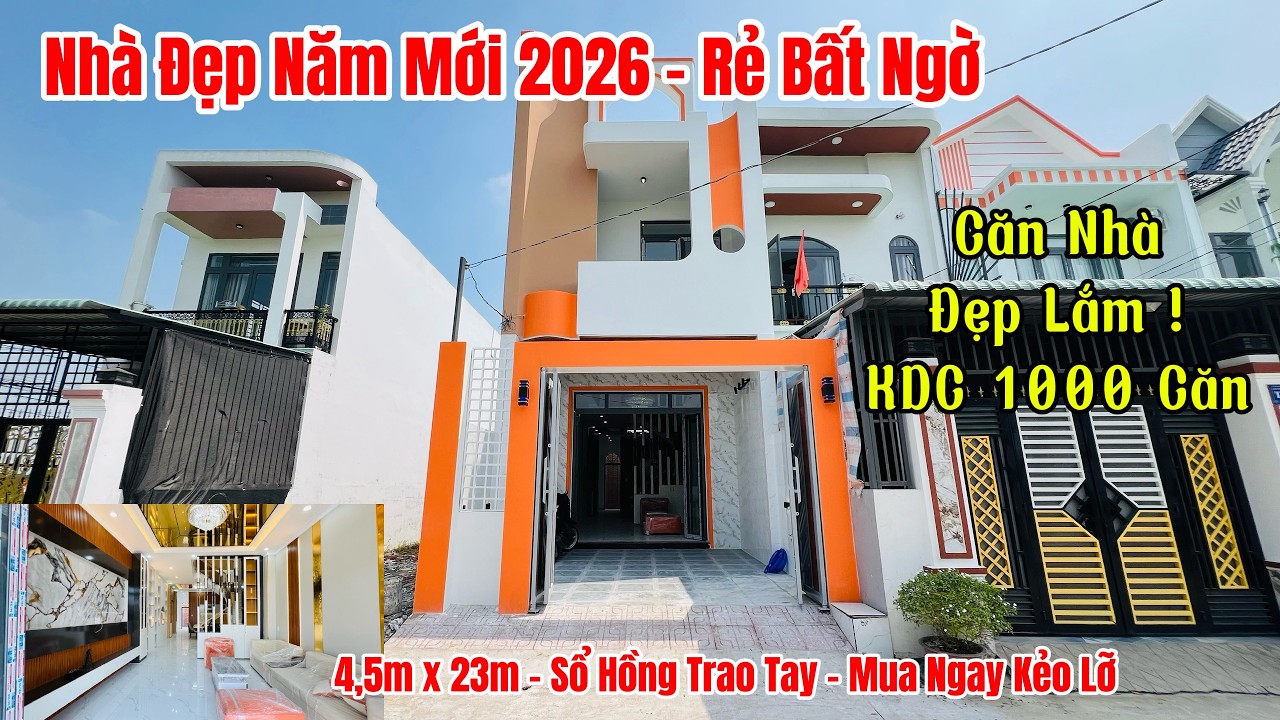 🔥 Nhà Đẹp Bình Chánh 2026 – Ngang 4.5m Dài 23m, Sổ Hồng Riêng, Giá Bất Ngờ!