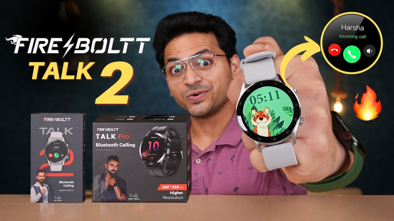Fire Boltt Talk 2 & Talk Pro Unboxing & Review 🚀 | Bluetooth Calling Smartwatch 🔥 | Giveaway 🎁