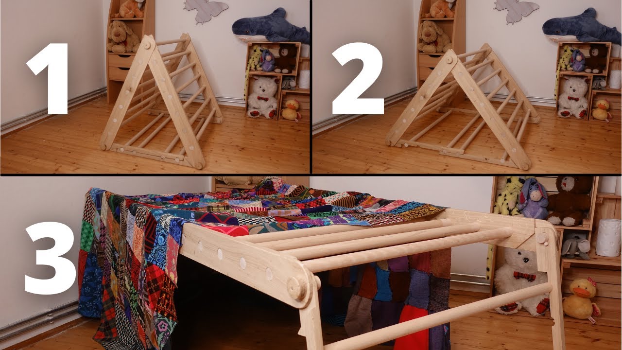 DIY Pikler triangle with a twist