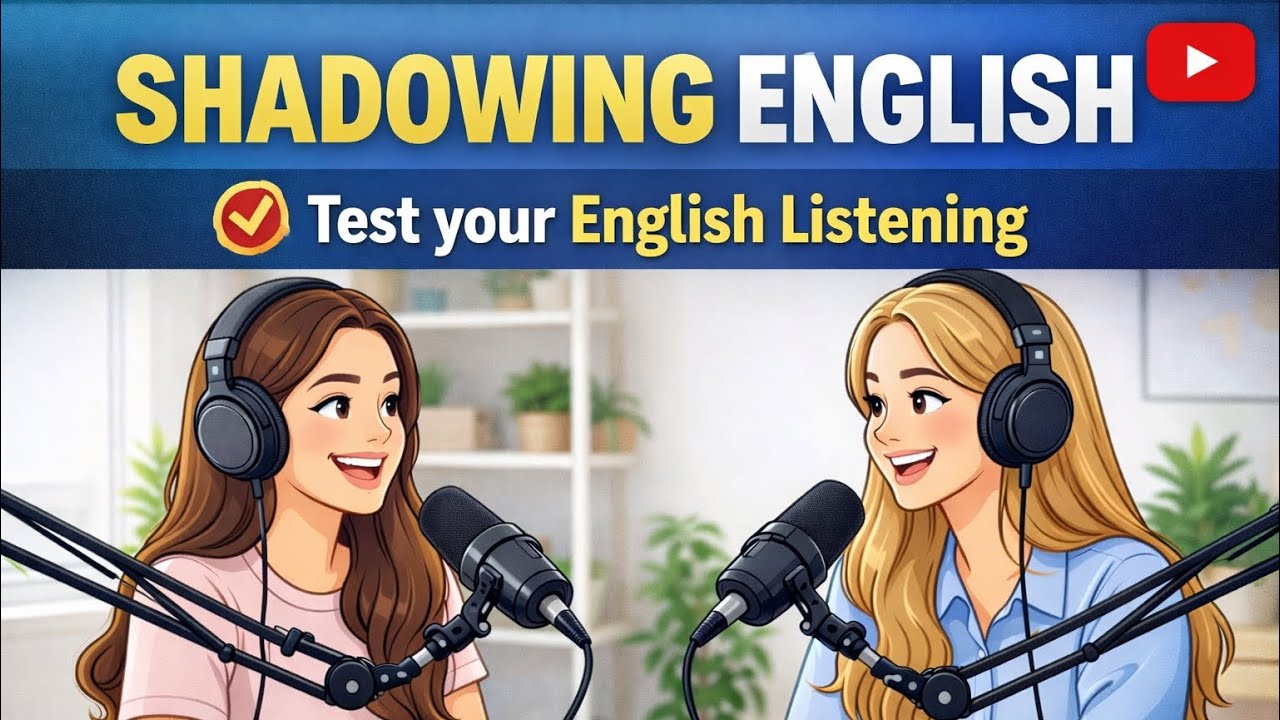 Shadowing English Practice for Fluency | Improve Listening & Speaking Skills 