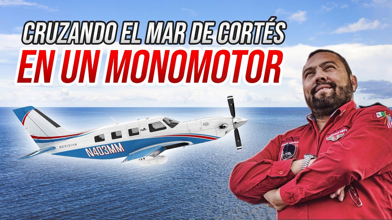 ¿Cómo se CRUZA EL MAR en un AVIÓN Monomotor?