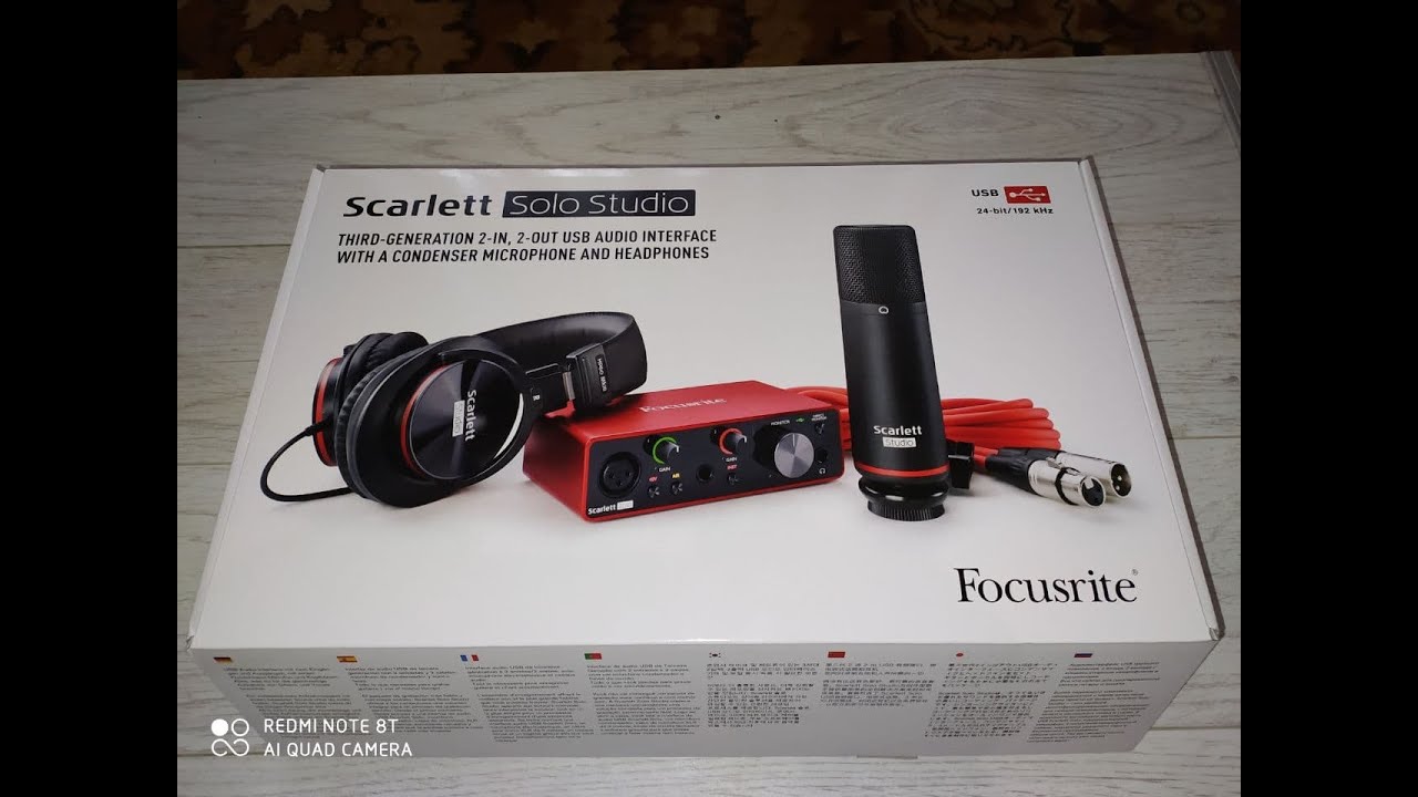 Focusrite Scarlett Solo Studio | Распаковка | Unboxing