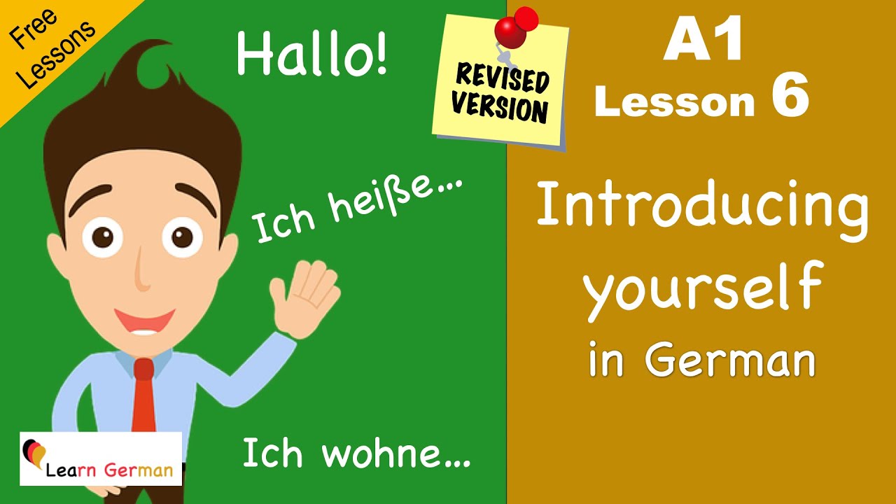 A1 - Lesson 6 | sich vorstellen | introducing yourself in German | Learn German