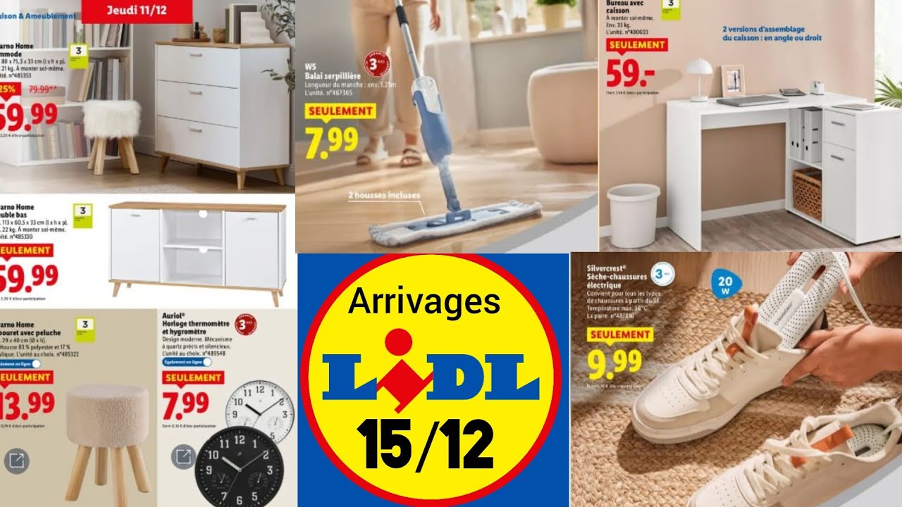 Lidl Arrivage de la Semaine du 15/12/2025 ✨ Cuisine Maison & Textile - Décoration Parkside