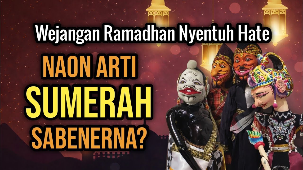 WEJANGAN RAMADHAN PALING MENYENTUH! Sumerah Pasrah Dina Hirup | Wayang Golek Asep Sunandar Sunarya