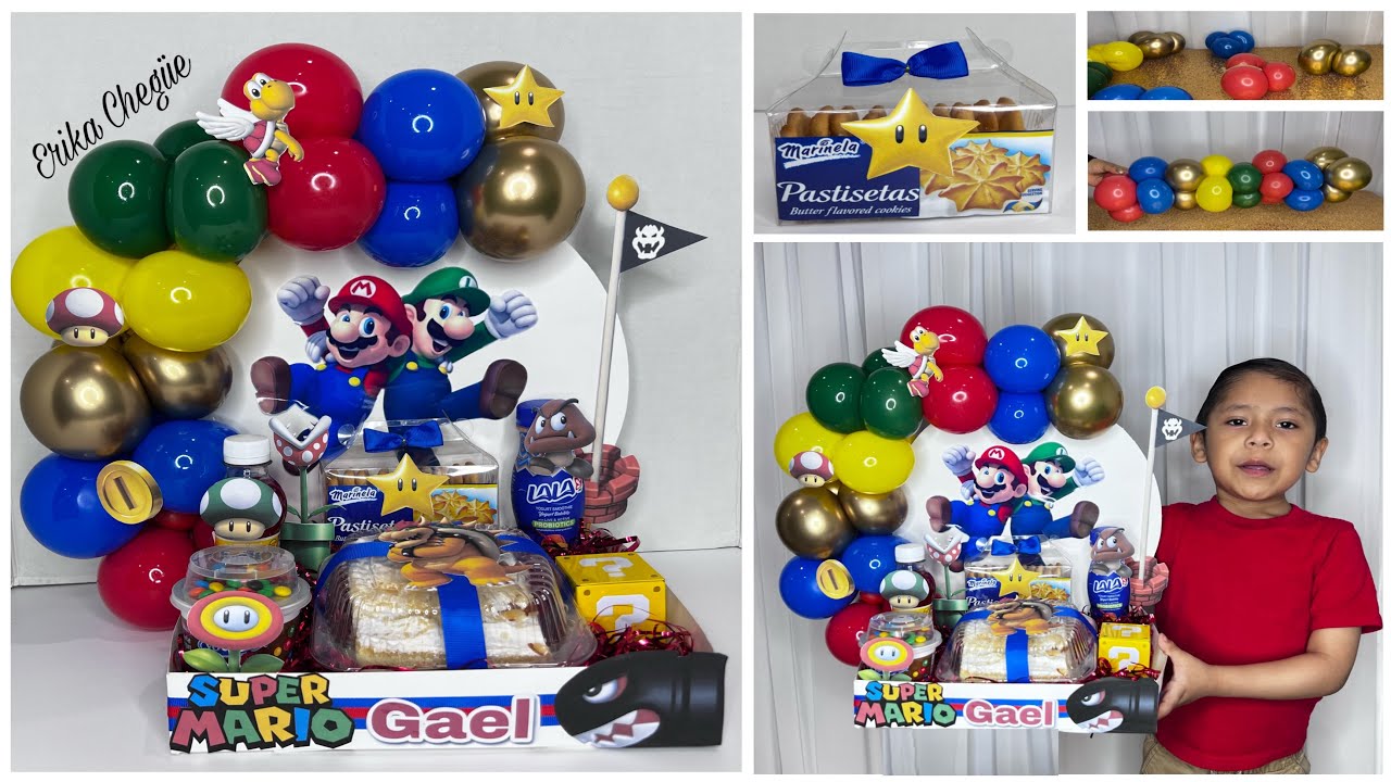 ancheta O desayuno sorpresa 🎉de mario bros económico para cumpleaños🎁 tendencias  #garland