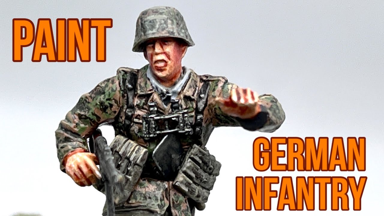 Paint WW2 German late Infantry STEP BY STEP 
