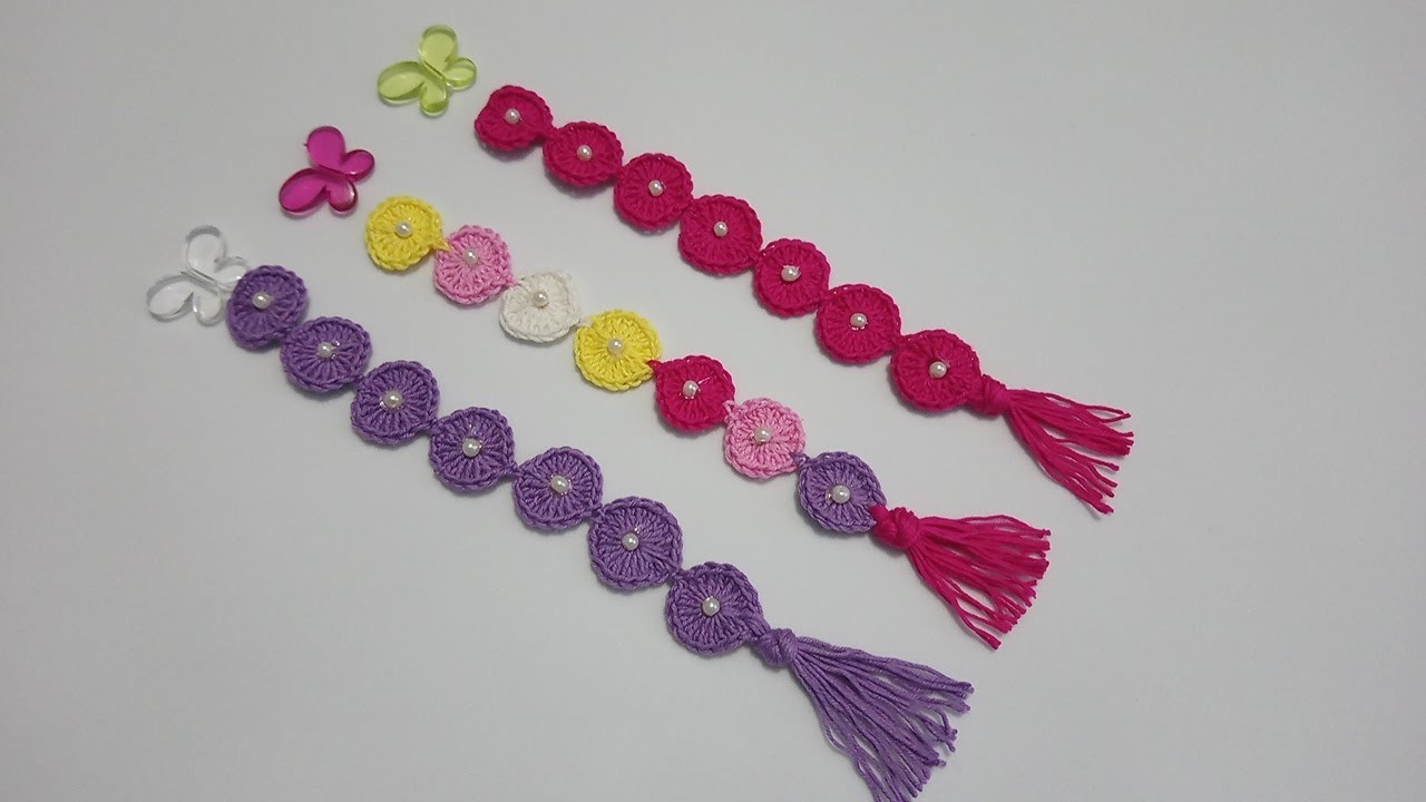 Separador de Libros Círculos en Crochet