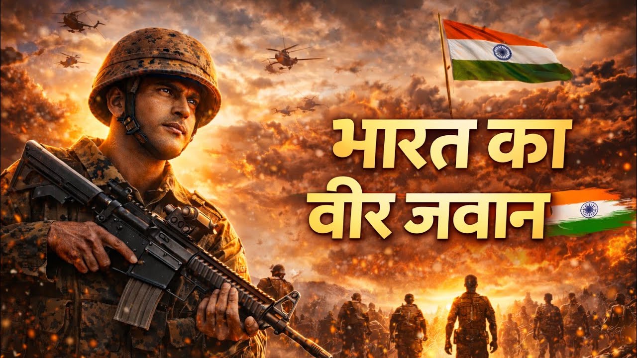 भारत का वीर जवान 🇮🇳 | Heart Touching Desh Bhakti Song | Indian Army Tribute
