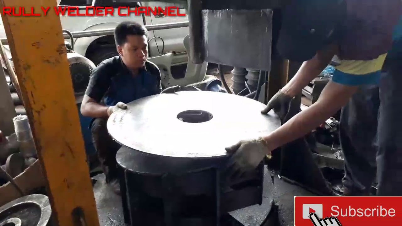 PROSES PENGEJEKAN DAUN SCREW CONVEYOR.