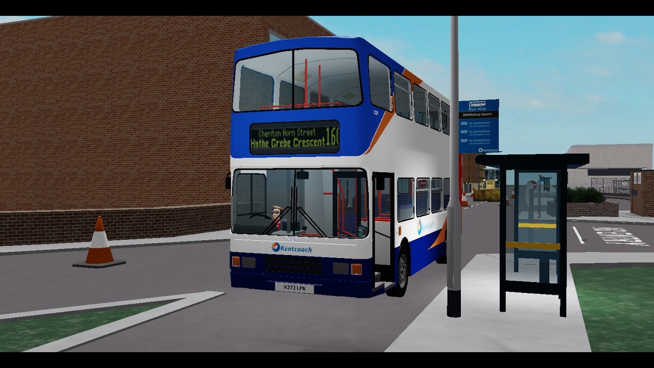 Full Route Visual | Kentcoach Oldies Route 160: Folkestone - Hythe Grebe Crescent | 16373 (N373LPN)