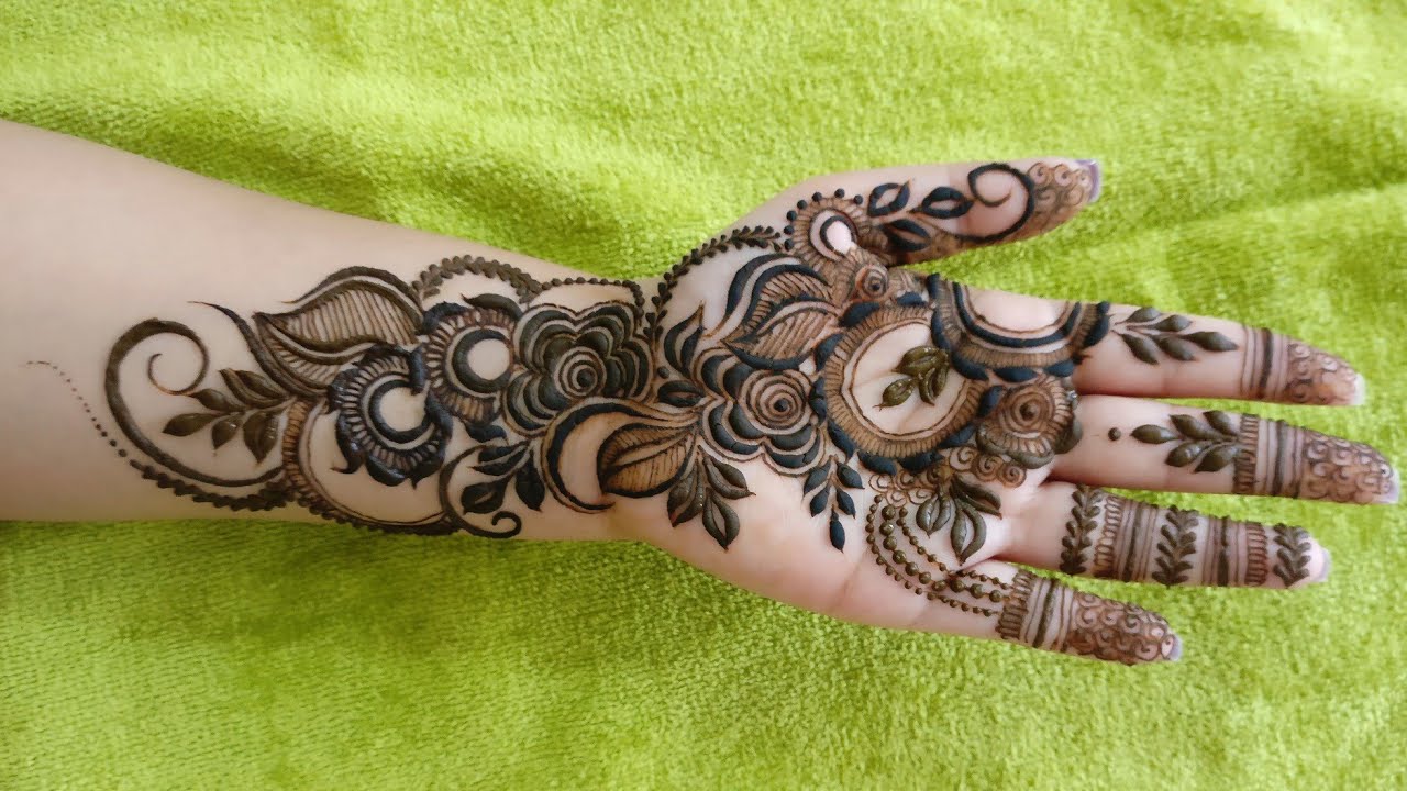Most Beautiful Mehndi Design for Front Hand || #Rakhi Special Heena Design 2018