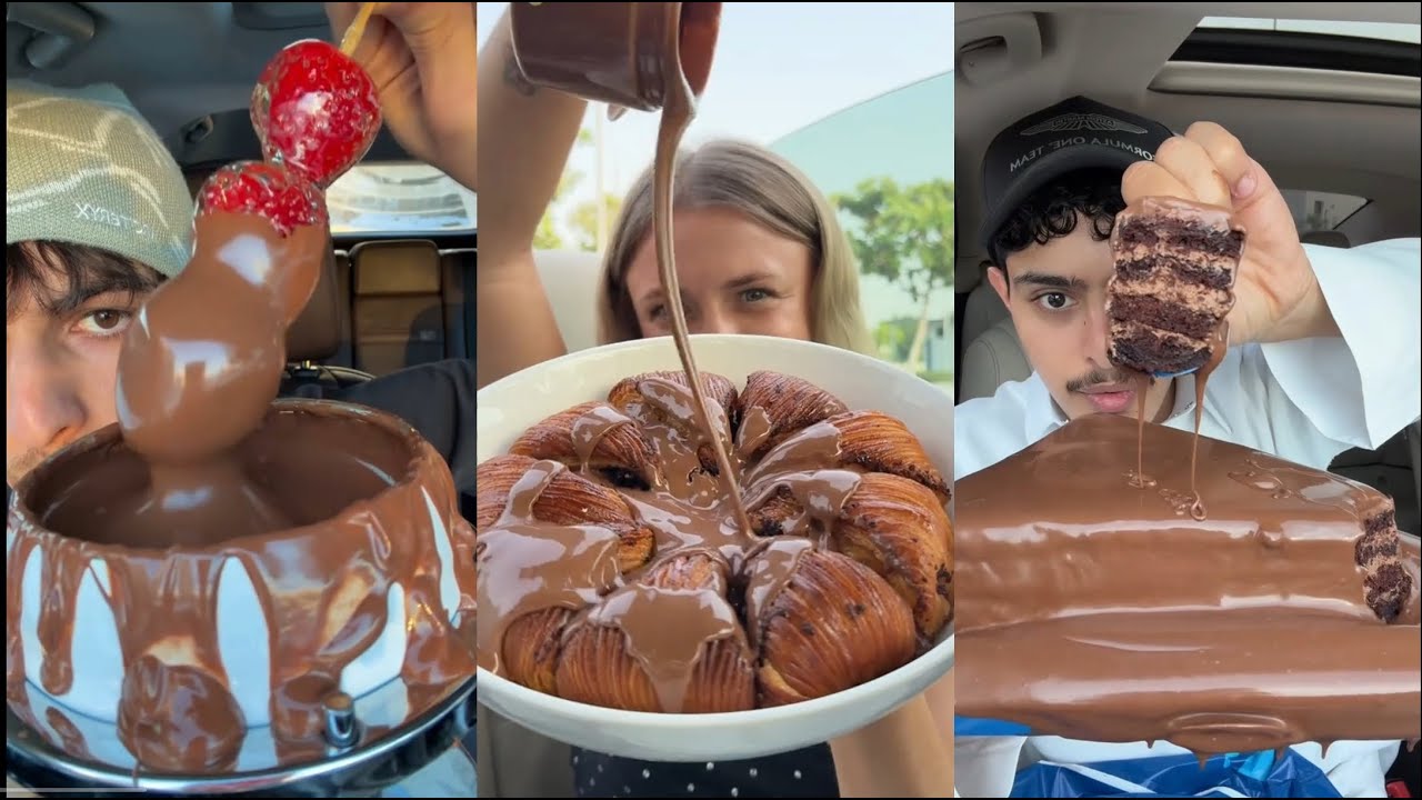 TIKTOK Mukbang Compilation |  Desserts and other sweets 🍰🍫🍩