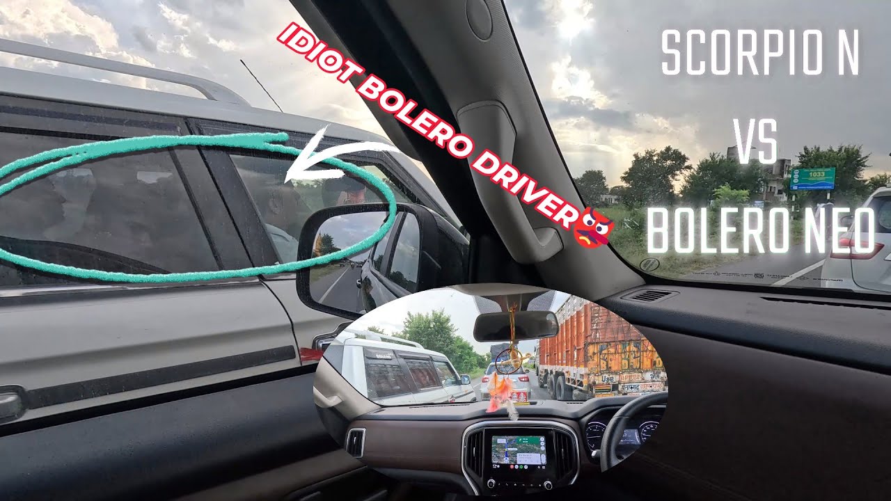 BOLERO 🤬ALMOST HIT MY SCORPIO !! RACE SCORPIO VS BOLERO 🔥