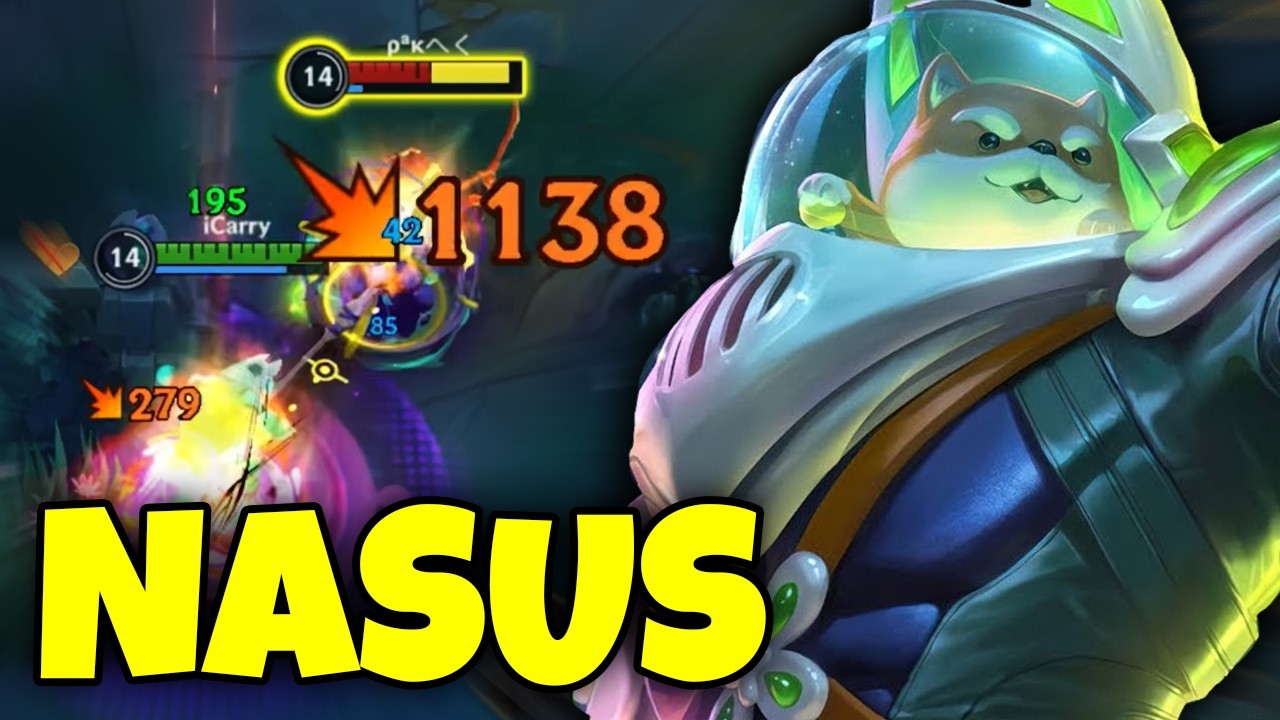 Wild Rift Nasus Baron Lane Gameplay in Season 20 (Build & Runes)