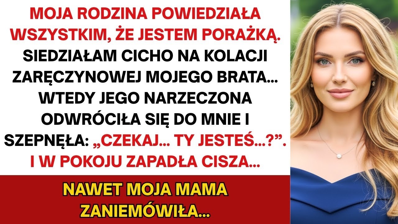 Rodzina powiedziała, że zawiodłam — wtedy narzeczona brata spojrzała i rzekła  „Zaraz, ty jesteś