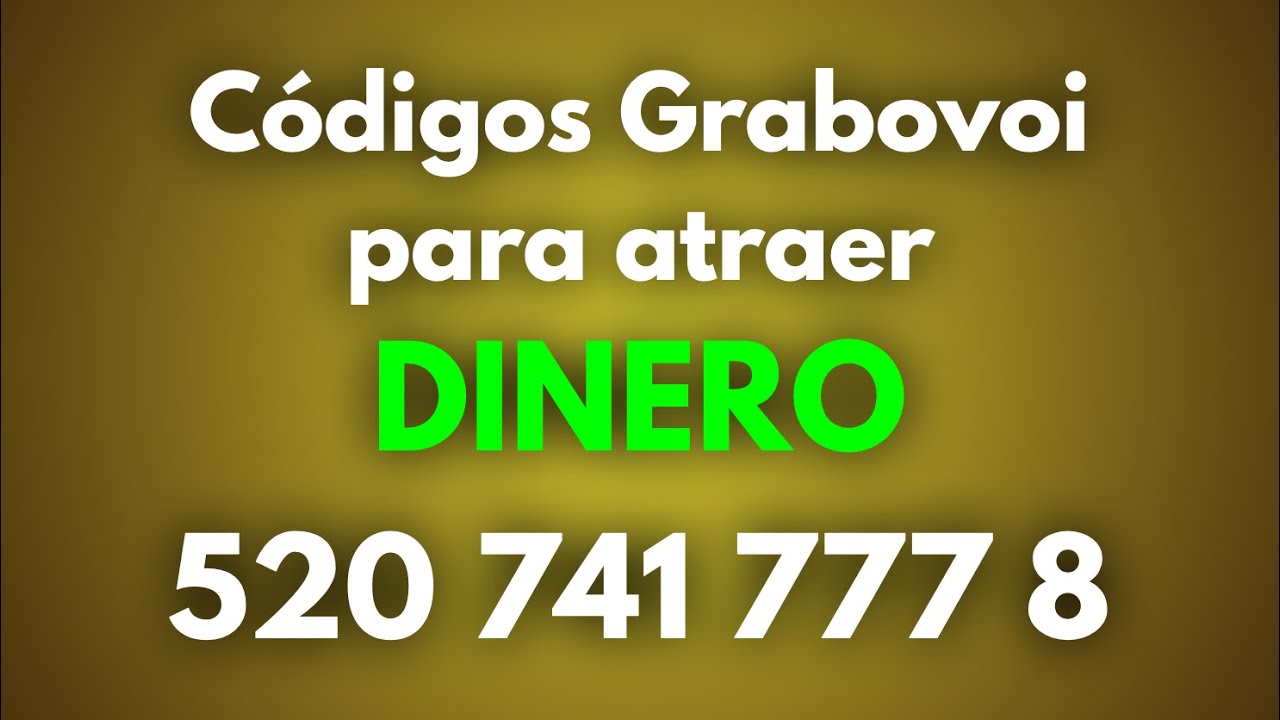 🗝️ Codigos Grabovoi para atraer dinero 💵
